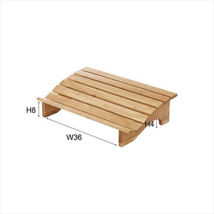 フットレスト木製デスクワーク足置き台床置きタイプデスクオフィスリモートワーク在宅天然木足枕足まくらリラックスシンプルナチュラルコンパクト低身長子供膝痛腰痛下半身痛北欧風韓国風Mサイズ幅45cmhelppo