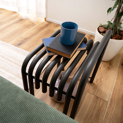 スチールサイドテーブルナイトテーブル花台フラワースタンドディスプレイシンプルモダン玄関リビングダークグレーホワイトスツールチェアチェアー椅子イスおしゃれ腰掛け