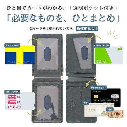 パスケース定期入れ二つ折りバタフライ式ポケット4面無地シンプルメンズレディース男女兼用ユニセックスカードケースカード入れカード収納コンパクトスリムicカード極薄免許証ブランド通勤通学軽量ビジネスオフィスオフィスシーンフォーマルbl