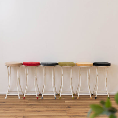 スツールハイスツールフォールディング折りたたみ椅子いすイスチェア腰掛けおしゃれシンプルアームレス肘なし背もたれなしコンパクト北欧隙間収納ロック付き