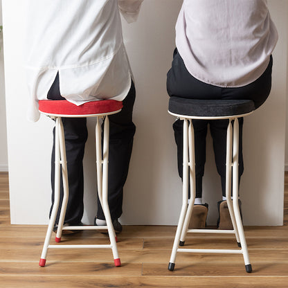 スツールハイスツールフォールディング折りたたみ椅子いすイスチェア腰掛けおしゃれシンプルアームレス肘なし背もたれなしコンパクト北欧隙間収納ロック付き