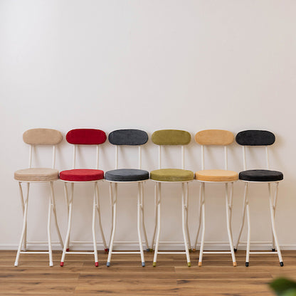 丸椅子フォールディングチェア背付き背もたれクッション付折りたたみ式折畳折りたたみ式折りたたみチェア北欧腰掛けスツールダイニングチェア折りたたみ椅子折りたたみ折り畳みフォールディングおしゃれスツールクッション隙間収納いすイス