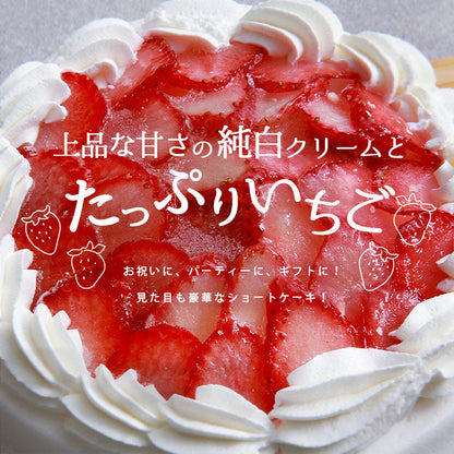 ショートケーキ ケーキ いちご イチゴ 苺 フルーツ お菓子 ギフト 5号 15cm 冷凍 冷凍ケーキ 洋菓子 スイーツ デザート 大きい 大きめ ボリューミー