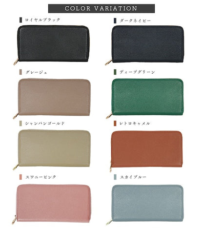 財布長財布さいふサイフスキミング防止スキミング大容量収納ポケット無地革本革牛革レザープレゼントギフト母の日シンプルレディースメンズ男女兼用ユニセックスコインスルー30枚ウォレット薄い小銭入れカードケースカード入れカード収納bl